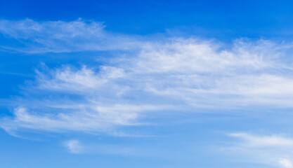 Wall Mural - blue sky panorama with white clouds on a daytime