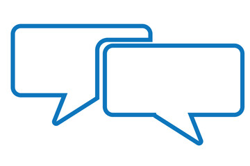 Wall Mural - Speaking people, icon, vector. Chat, dialog bubble.