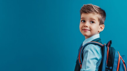 A schooler with a backpack