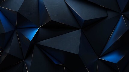 Wall Mural - Contemporary abstract background in black and blue. Minimalist design with a color gradient. Dark hues. 