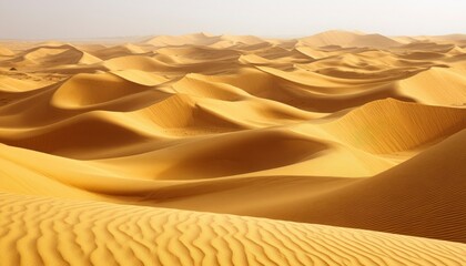 Wall Mural - Rolling Sand Dunes in a Vast Desert Landscape