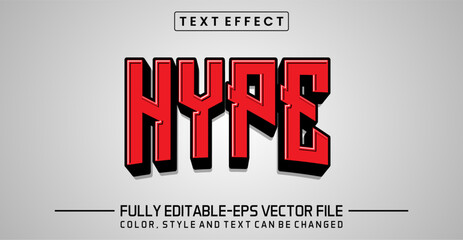 Wall Mural - Hype Text effect editable