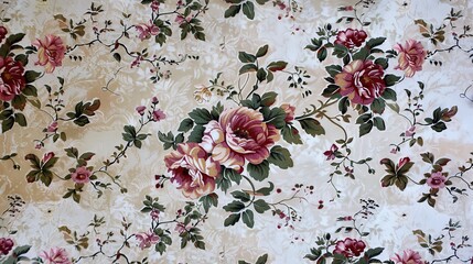 Wall Mural - flower pattern wallpaper