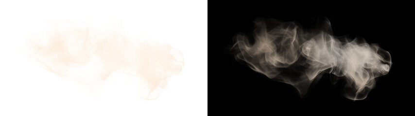 Wall Mural - png abstract smoke clouds on backgrounds
