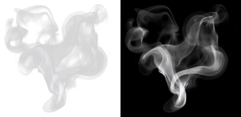 Poster - PNG Translucent smoke on contrasting backgrounds