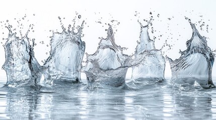 Poster - Water Splash Abstract Photography