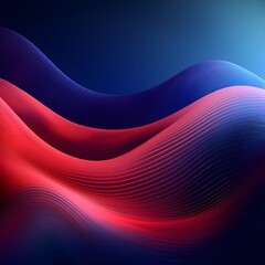 Mesmerizing 3D Gradient Waves   Glowing Digital Art Abstract Background