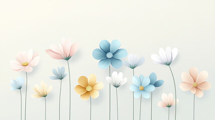 minimalist daisy patterns background wallpaper for fabric and printing