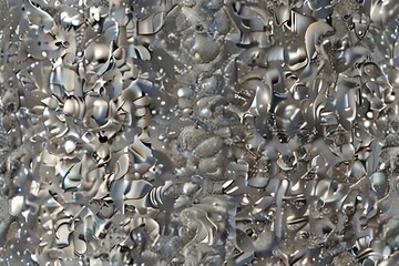 silver and white glitter texture christmas abstract background Generative AI

