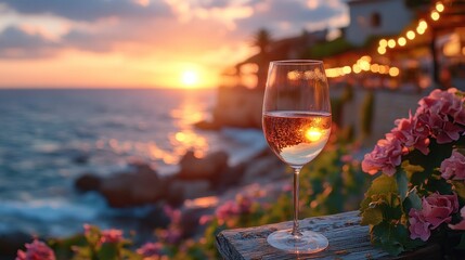 Poster - Sunset Wine