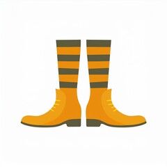 Poster - halloween boots illustration isolated on white