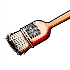 Paintbrush with Windows Illustration