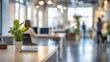 © Mentari - Business office with blurred people casual wear, with blurred bokeh background