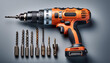 © MitraPix - Drill with Bits on Grey