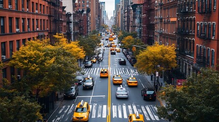 elevated view of the lower east side in new york new york on september 1 2023 : generative ai