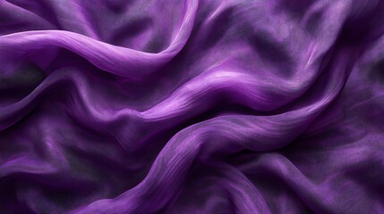 Aufkleber - Purple fabric cloth texture for background and design art work beautiful crumpled pattern of silk or linen : Generative AI