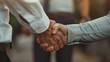 © Lull - Handshake deal. Two hands shake, symbolizing agreement, partnership, and collaboration.