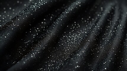 Aufkleber - Black fabric texture background textile material design furniture and  interior decor : Generative AI
