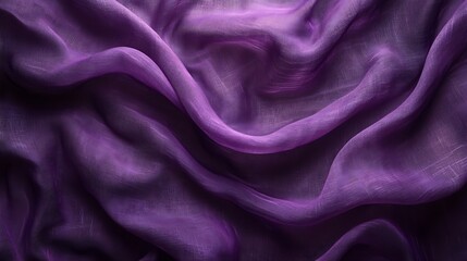 Aufkleber - Purple fabric cloth texture for background and design art work beautiful crumpled pattern of silk or linen : Generative AI