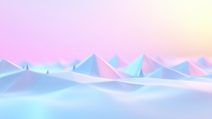 Canvas Print - a mountain range is shown in a light blue color