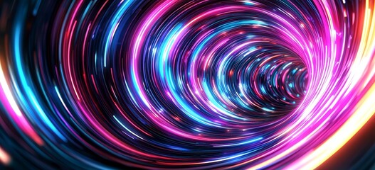 Leinwandbilder - The concept of big data, wireless information networks. Data portals, open data systems. Global cyberspace concept. 3D illustration depicting high technology and free internet access.