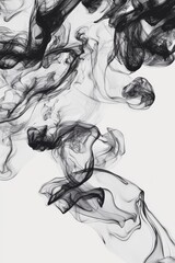 Aufkleber - Adding generative AI to an abstract futuristic 3d texture, drips of liquid smoke on a transparent background