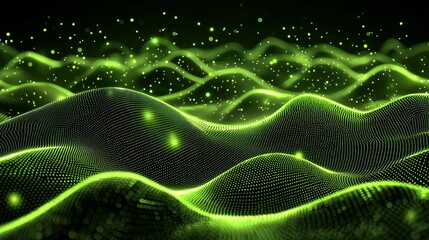 Poster - Background technology. Network connection. Data visualization. Rendering.