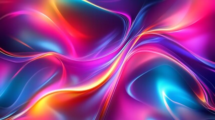 Poster - Abstract Digital Art with Vibrant Colors