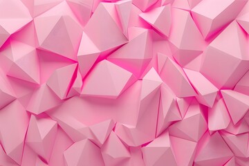 Poster - pink geometric shapes background