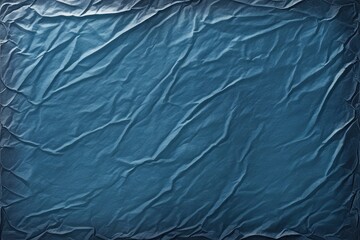 Damp Wrinkled Blue Parchment Texture for a Banner Backdrop