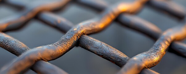 A macro shot of an intricate wire mesh pattern showcasing industrial design.
