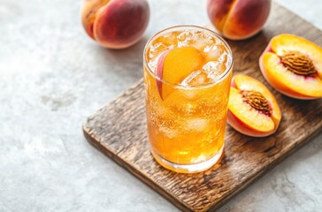 Poster - Refreshing Peach Iced Tea