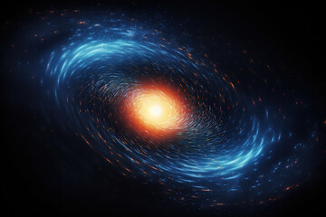 Wall Mural - stunning spiral galaxy in deep space - cosmic dust and starlight