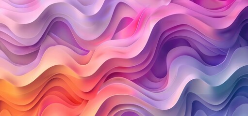 Poster - Abstract Colorful Waves