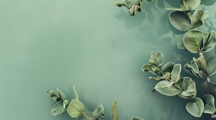 Wall Mural - Sage_green_green_canva_background