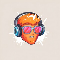 Canvas Print - Cool Guy with Headphones