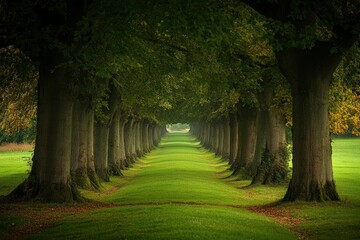 Sticker - A Path Through a Canopy of Trees