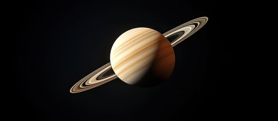 Sticker - Saturn in Space: A Stunning View of the Ringed Planet