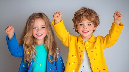 Canvas Print - portrait of children