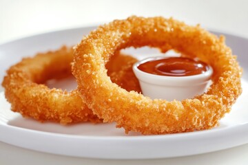 Sticker - Crispy Onion Rings with Sauce