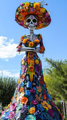 Poster - Educational and Colorful Day of the Dead Cultural Festival with Community Art  