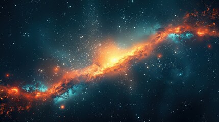 Wall Mural - Cosmic Nebula: A Spectacular Display of Stellar Dust and Gas