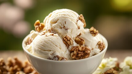 Walnut Caramel Ice Cream