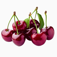 Juicy cherries with stems - 1