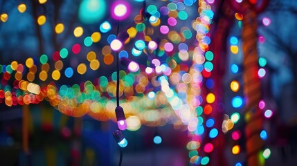 Carnival light pattern wallpaper