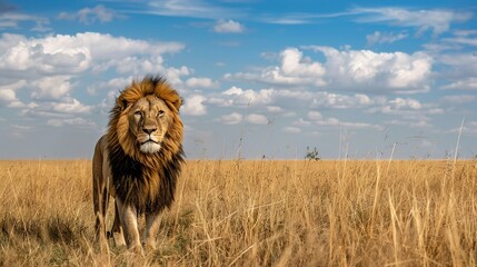 Canvas Print - Lion majestic wallpaper