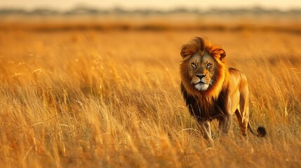 Canvas Print - Lion majestic wallpaper