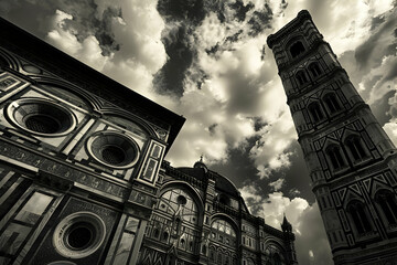 Canvas Print - duomo di city del fiore