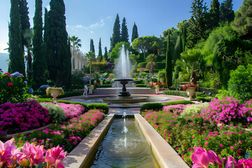 Poster - fountain in the park