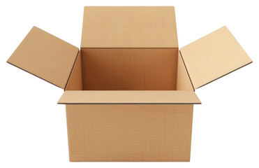 Poster - PNG Open cardboard box packaging